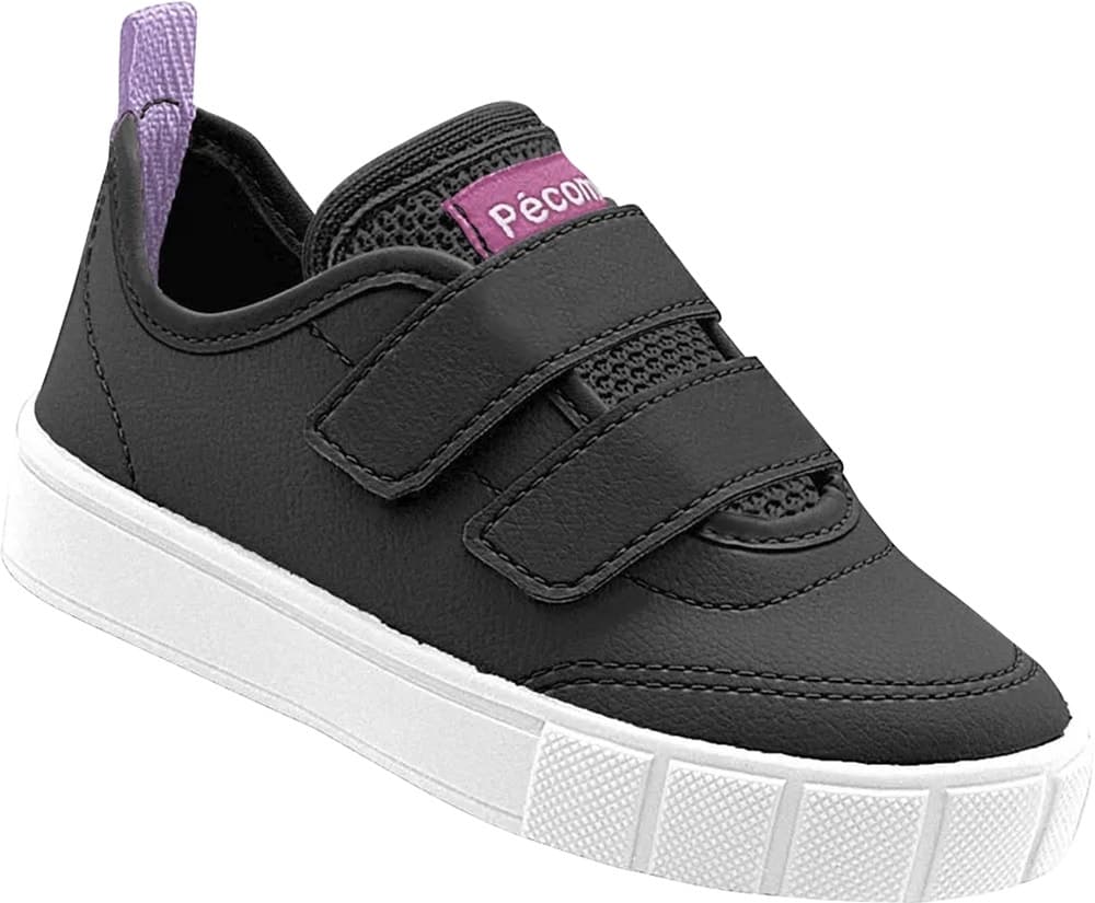 Tênis Infantil Pé com Pé 28234-480 - Preto/Branco/Roxo
