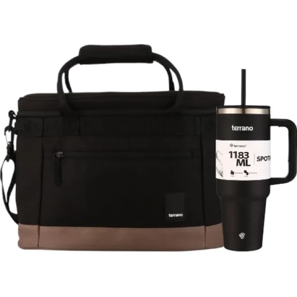 Conservadora Térmica Terrano Ice Rover Traveller Negra 20L