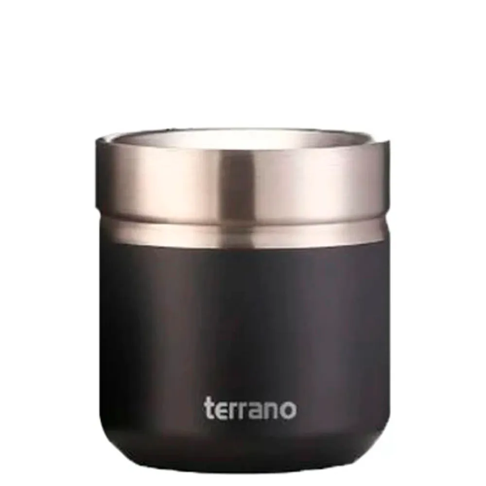 Garrafa Térmica Terrano Guampa Acero Doble Capa Folkie 180ml Negro