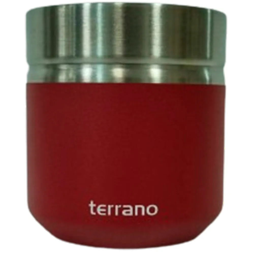 Garrafa Térmica Terrano Guampa Acero Doble Capa Folkie 180ml Vermelho