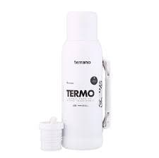 Garrafa Térmica Terrano 1L Manija Movil + Bota Protectora Blanco