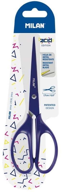 Tesoura Milan Acid Patented 17CM - BWM10425P - Azul