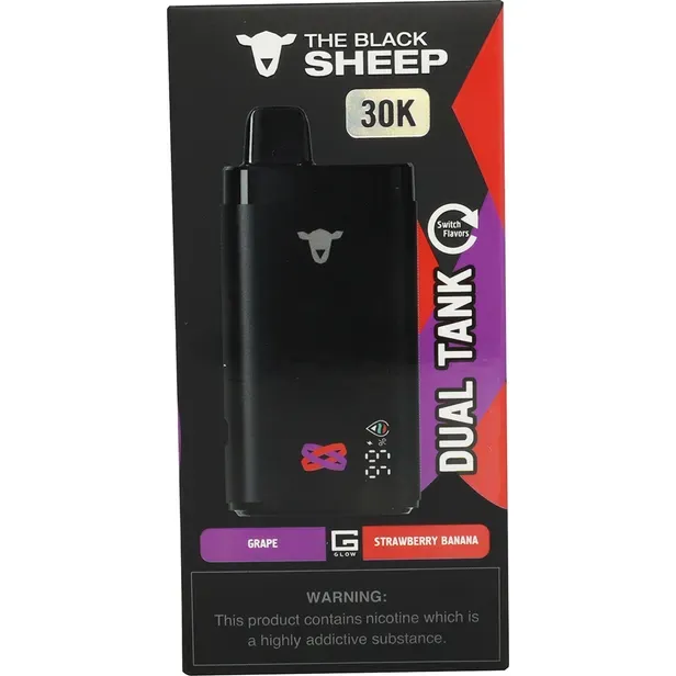 Vape Descartável The Black Sheep Grape/Strawberry Kiwi 30000PUFFS
