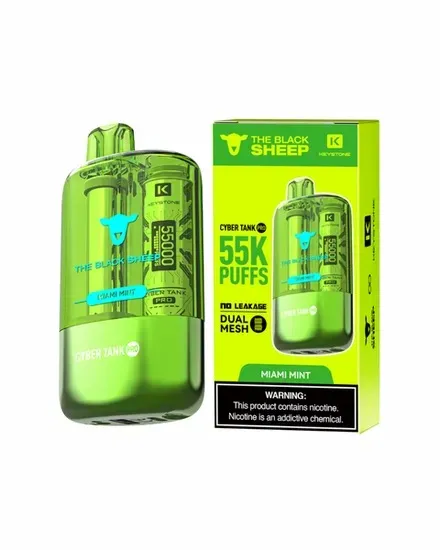 Vape Descartável The Black Sheep Ctp 55K Miami Mint