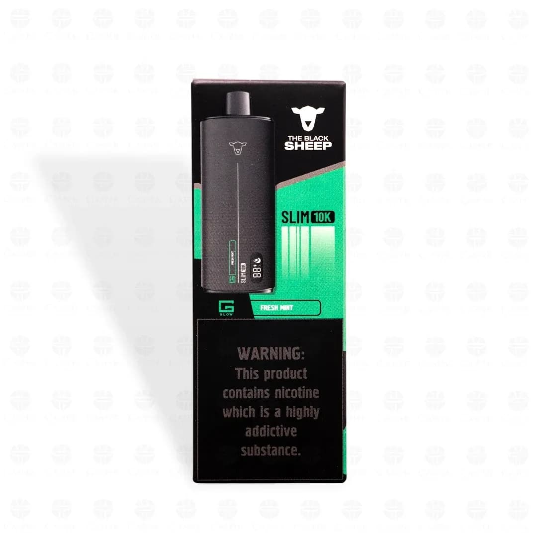 Vape Descartável The Black Sheep Slim 10K Fresh Mint