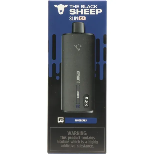 Vape Descartável The Black Sheep Slim 15K Blueberry