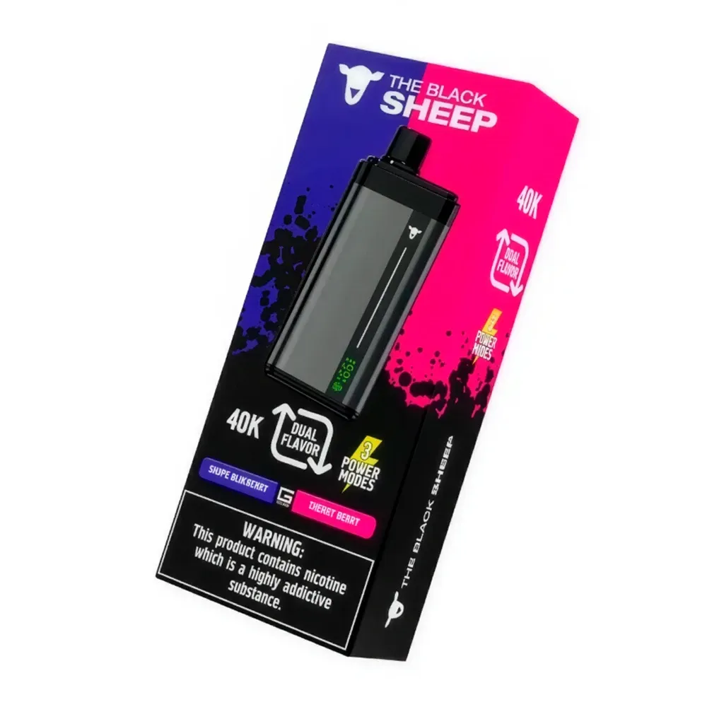 Vape Descartável The Black Sheep Switch 40K Grape Blueberry/Cherry Berry