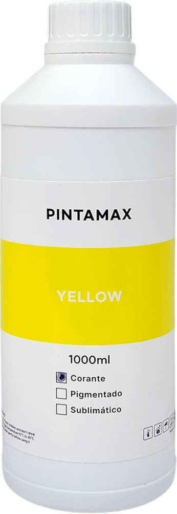 Tinta para Impressora Pintamax Corante 1L Amarelo