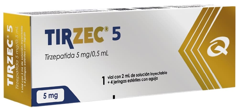 Tirzec Tirzepatida 5mg/0,5mL (4 Seringas Pré-Cheias)