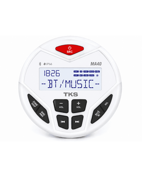 Áudio Marítimo Tks Ma40 FM/USB/Bluetooth