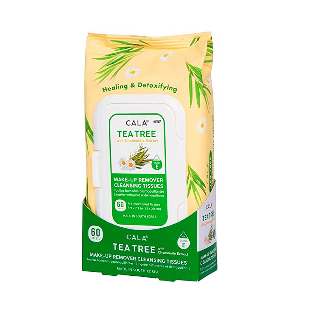 Toalhitas Desmaquilhantes Cala Tea Tree 60 Peças