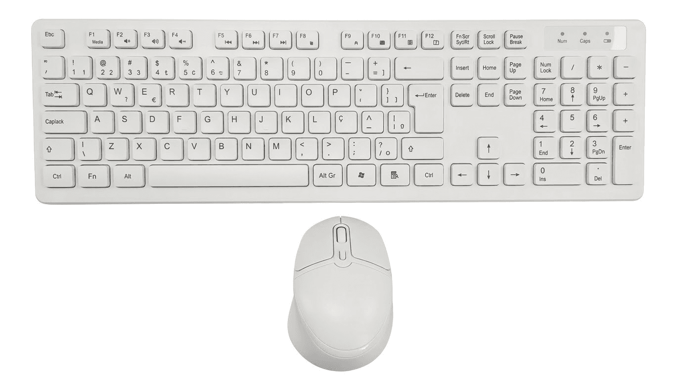 Teclado + Mouse Tomate Mkt-W111 Wireless White