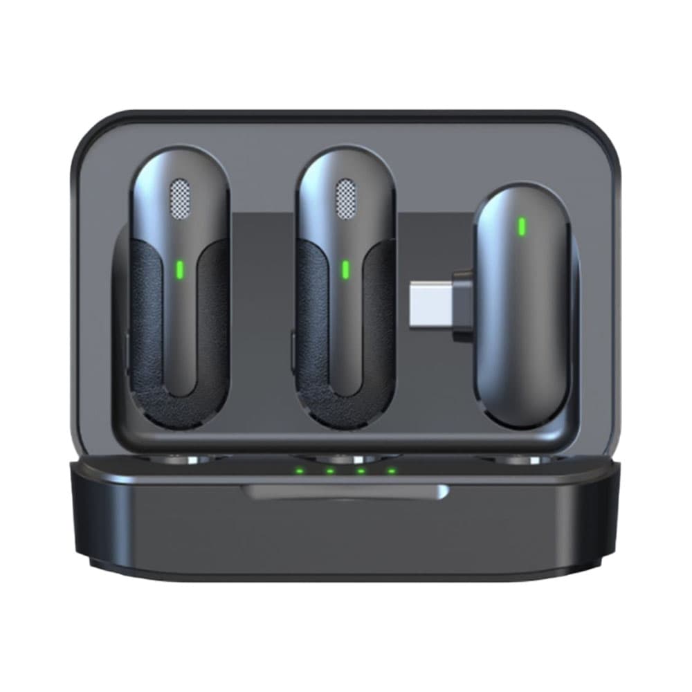 Microfone Tomate Mt-2215A Wireless USB-C Preto
