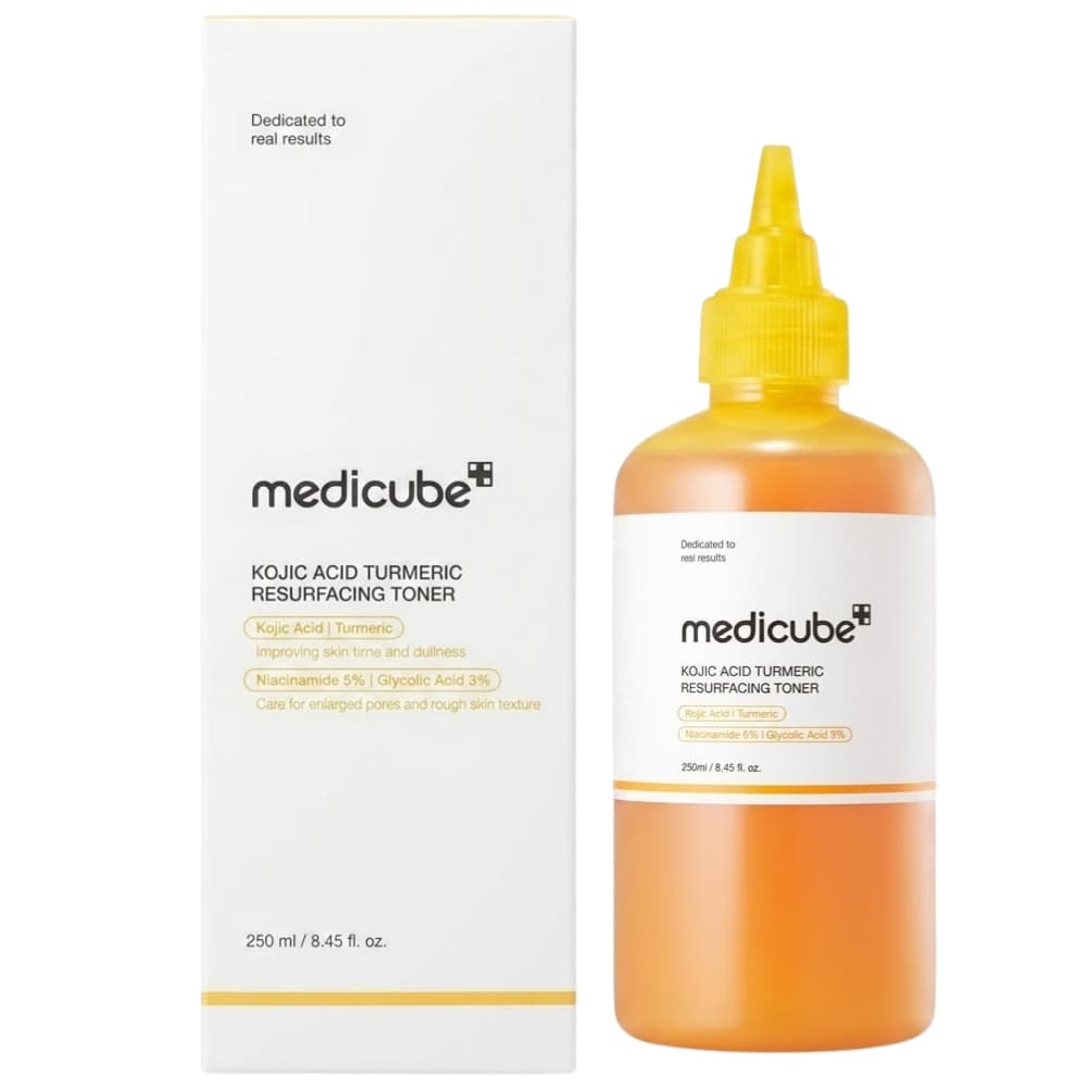 Tônico Facial Medicube Resurfacing com Ácido Kójico e Cúrcuma 5% Niacinamida 3% Ácido Glicólico - 250mL