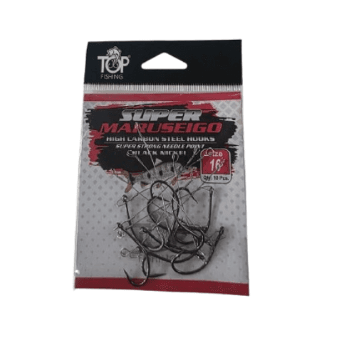 Anzol Top Fishing Encastrado T16/10PCS Black Nickel