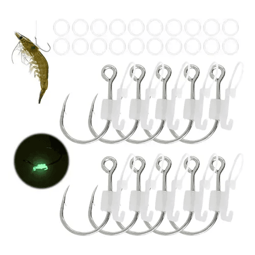 Pesca Top Fishing Anzuelo Shrimp Hook Luminous 5PCS 15