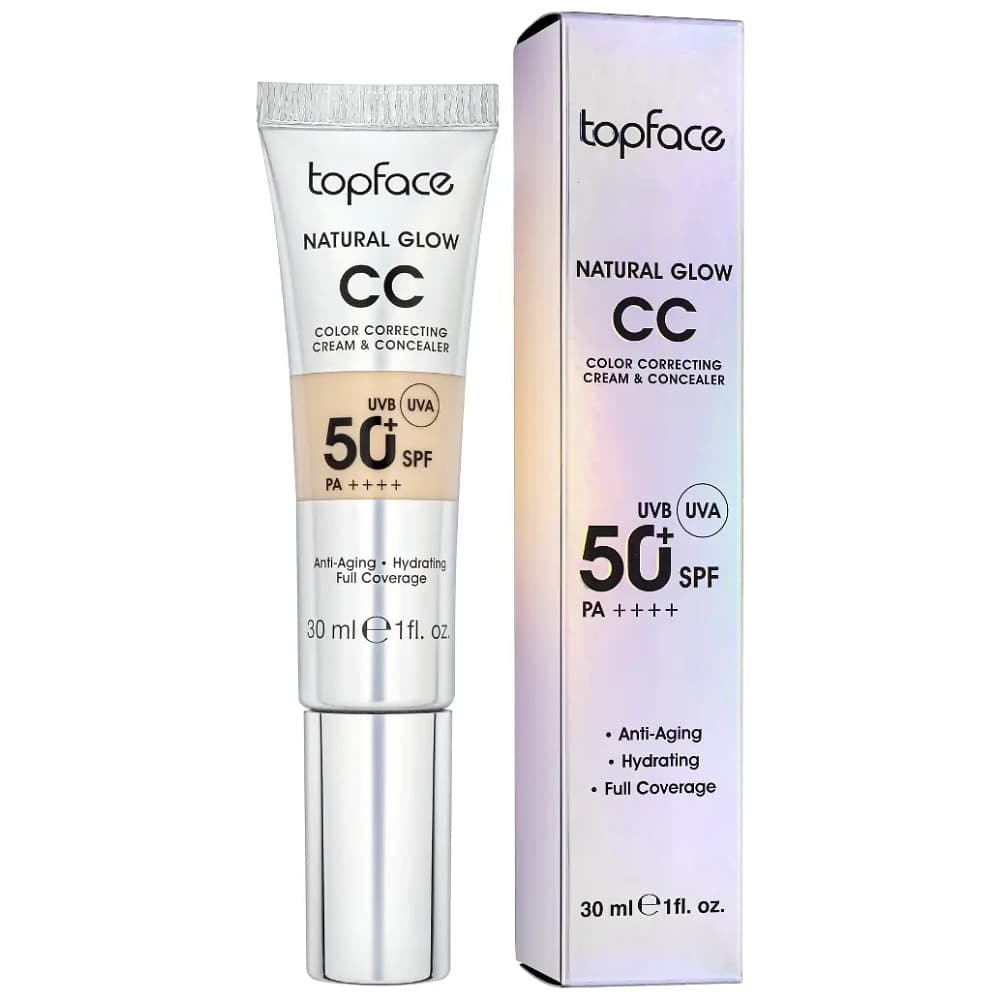 Topface Corrector Natural Glow Cc SPF50+ 002 Warm Beige
