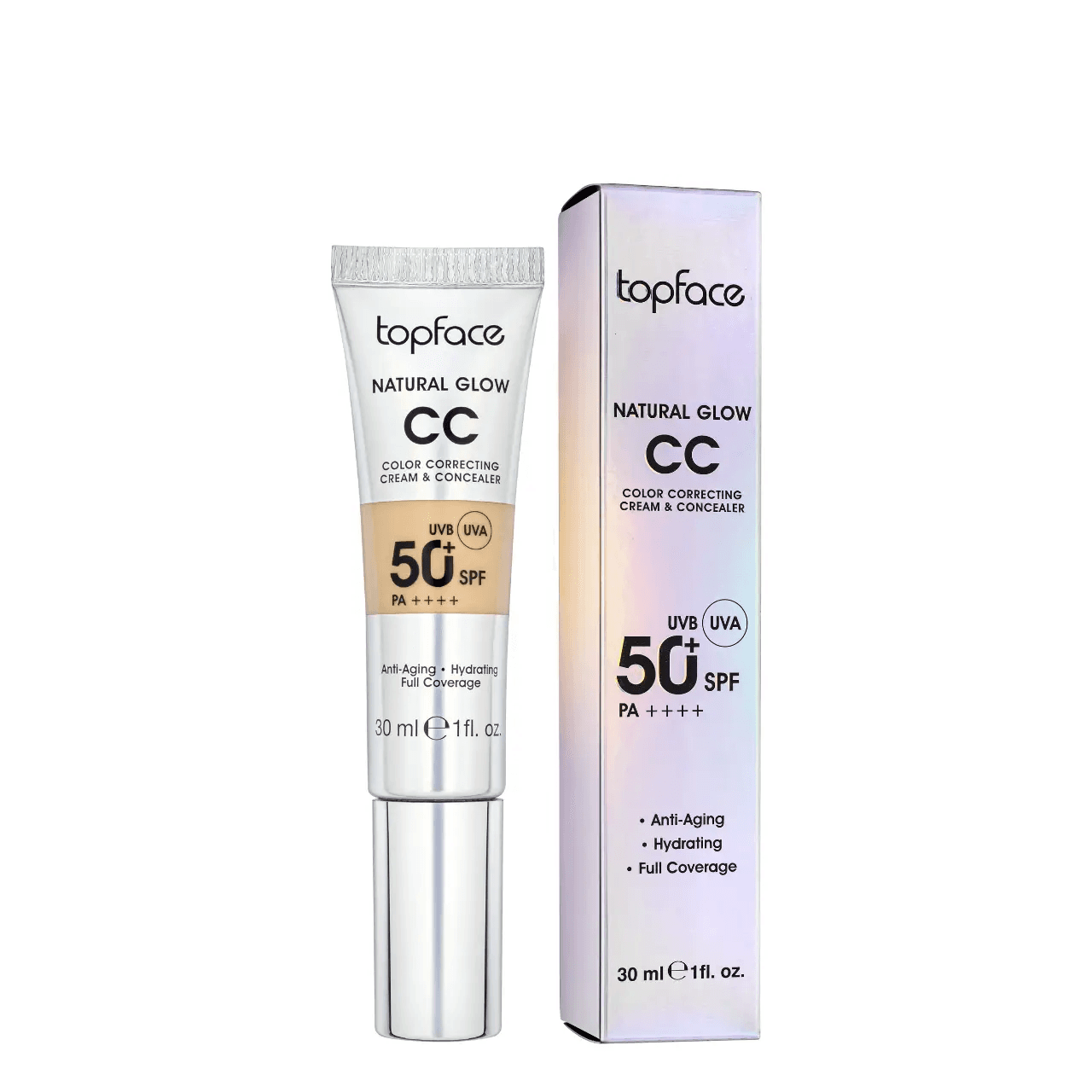 Topface Corrector Natural Glow Cc SPF50+ 005 Yellow Sand