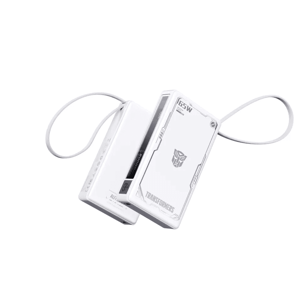 Power Bank Transformers Tf-D52 10000mAh com Cabo Branco