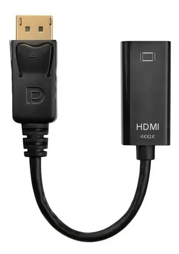 Cabo Adaptador Displayport Macho para HDMI Fêmea 2K 4K
