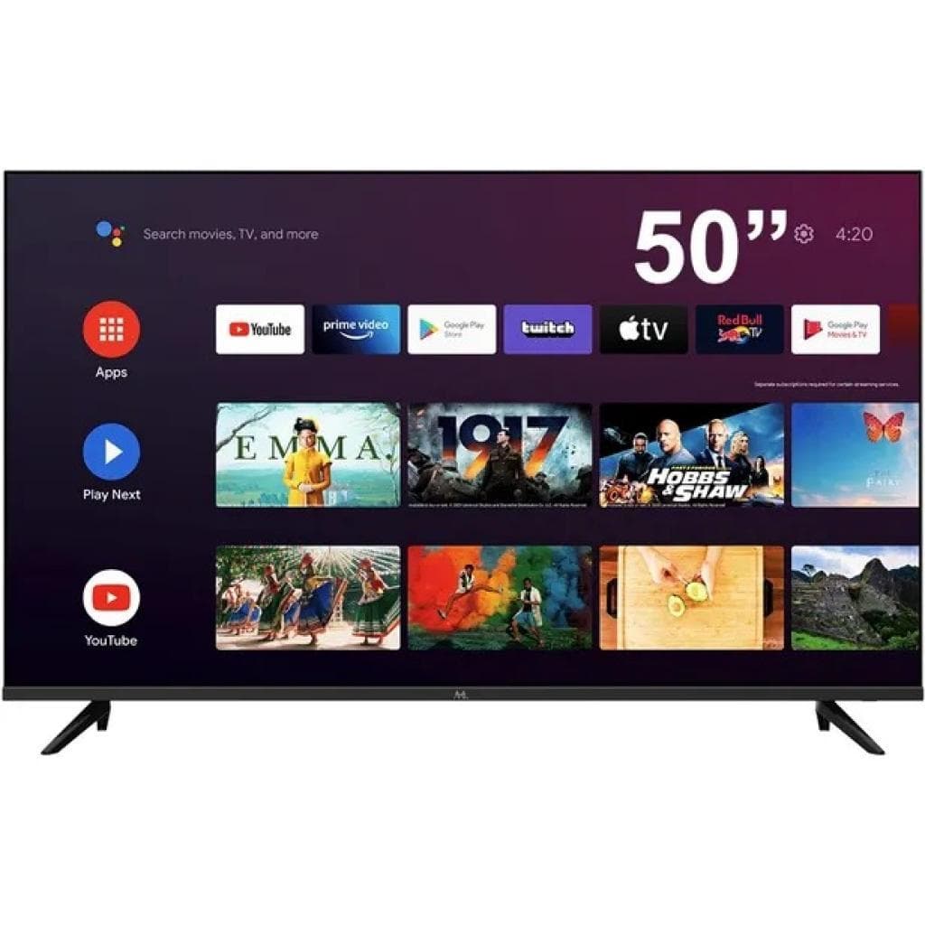 TV QLED Mtek MKQ50FSGU 50 Polegadas 4K Smart Google Wi-Fi Bt