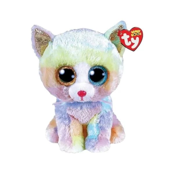 Pelúcia Ty Squishaboos Gato Unicórnio Grande Multicolorido