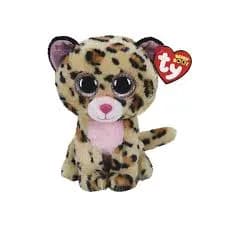 Pelúcia Ty Beanie Boos Livvie Leopardo Café