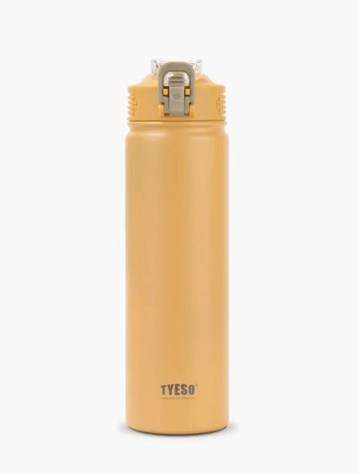 Garrafa Térmica Tyeso Ts-8771C Mz-297 750ml com Canudo Mostarda