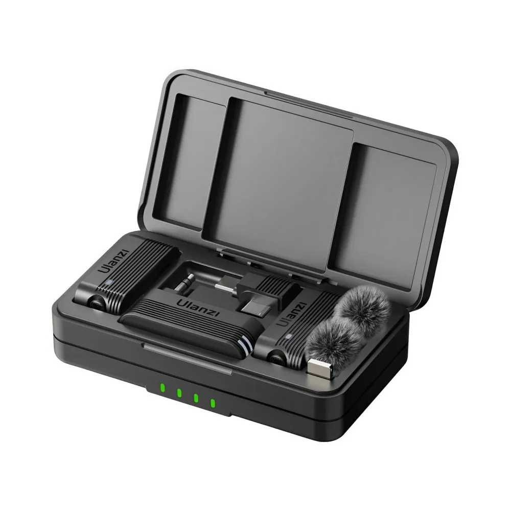 Microfone Sem Fio Ulanzi A100 Typo-c A014A Preto