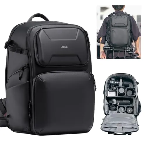 Mochila Ulanzi Bp10 Rígida para Câmera 35L Preto