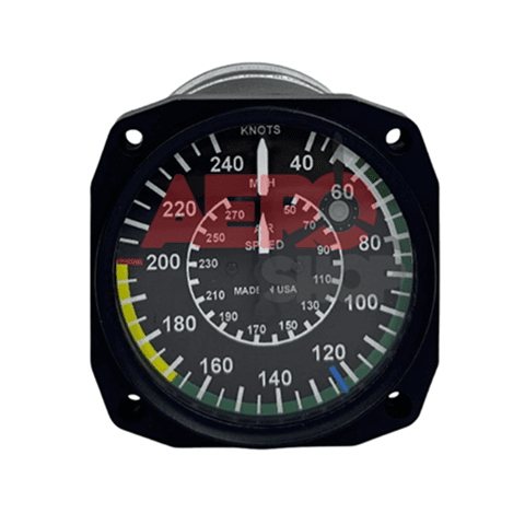 Velocímetro Uma Instruments 40-270 Mph / 40-240 Kts