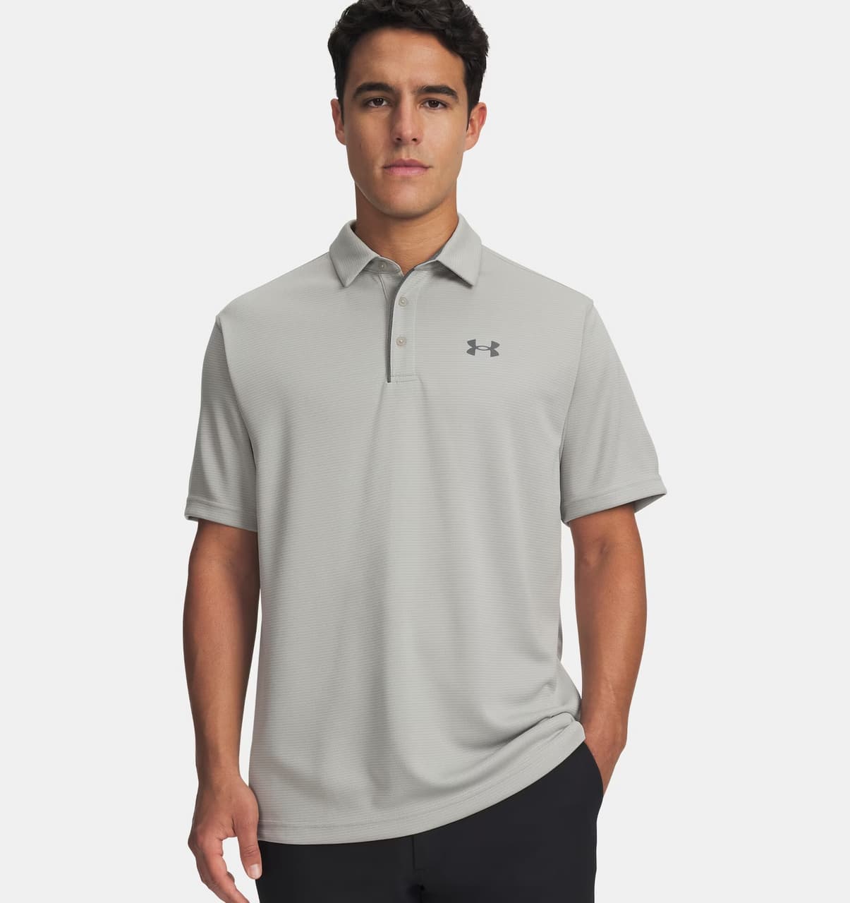 Camiseta Under Armour Polo Tech 1290140-069 Cinza Escuro M