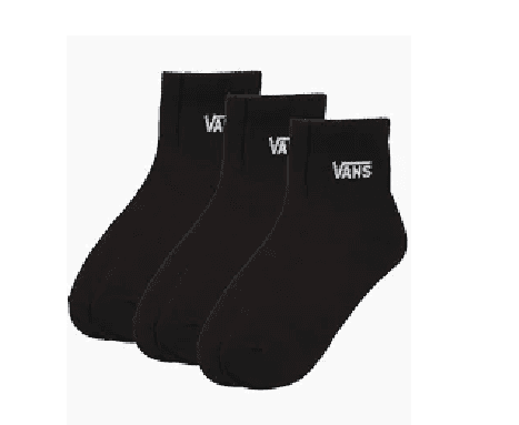 Meias Vans Classic Half Crew VN000QBWBLK Preto M