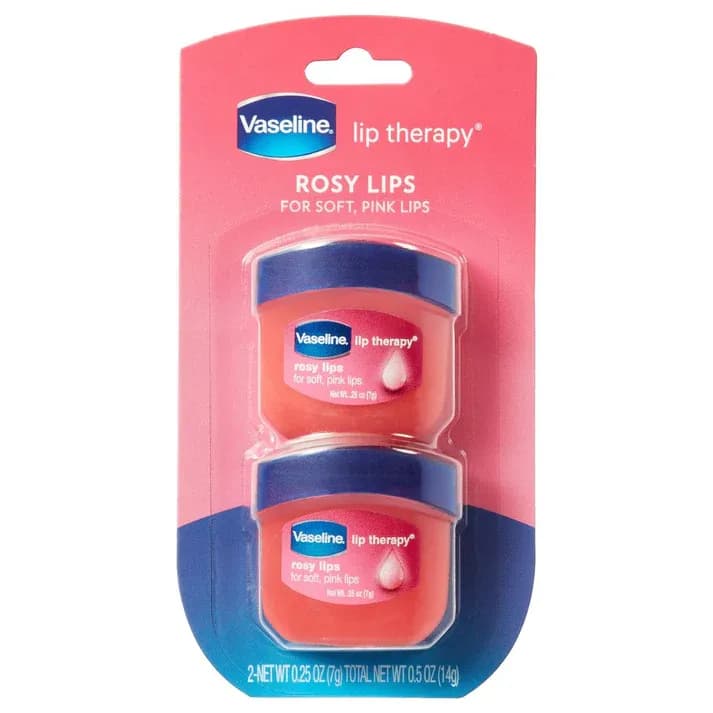Vaseline Bálsamo Lábios Rosy Lips 14G 2 Unidades