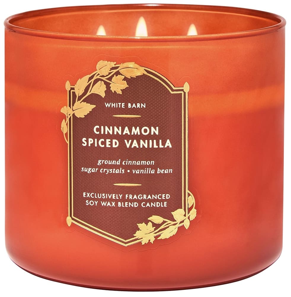 Vela Aromática Bath & Body Works Cinnamon Spiced Vanilla - 411G