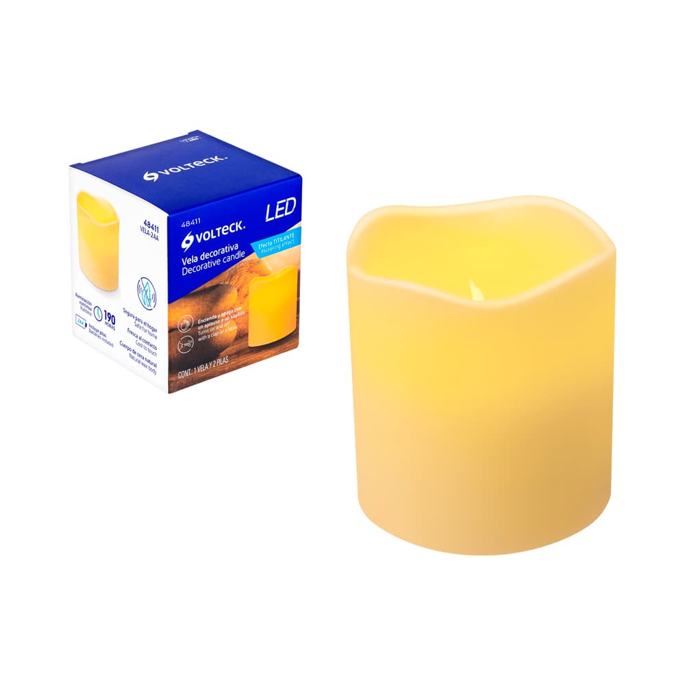 Vela Volteck 48411 LED com Sensor 8x7cm