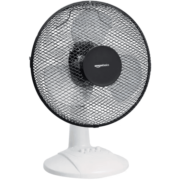 Ventilador de Mesa Amazon Basics 40W 220V ~ 50Hz Preto/Branco