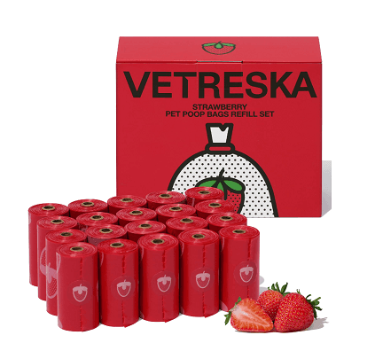 Vetreska Bolsa P/excremento De Mascota Strawberry 20 Rol