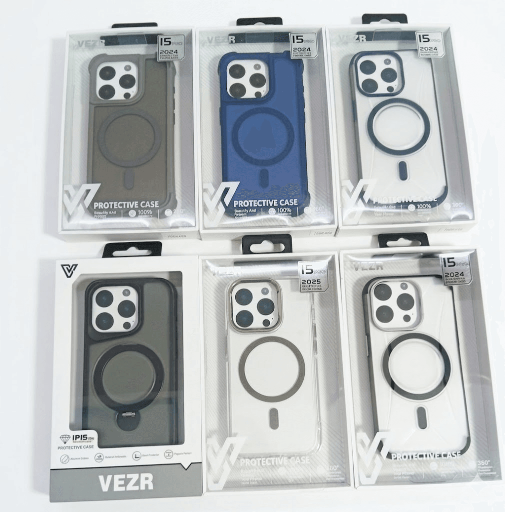 Capa Vezr para iPhone 15 Pro Várias Cores