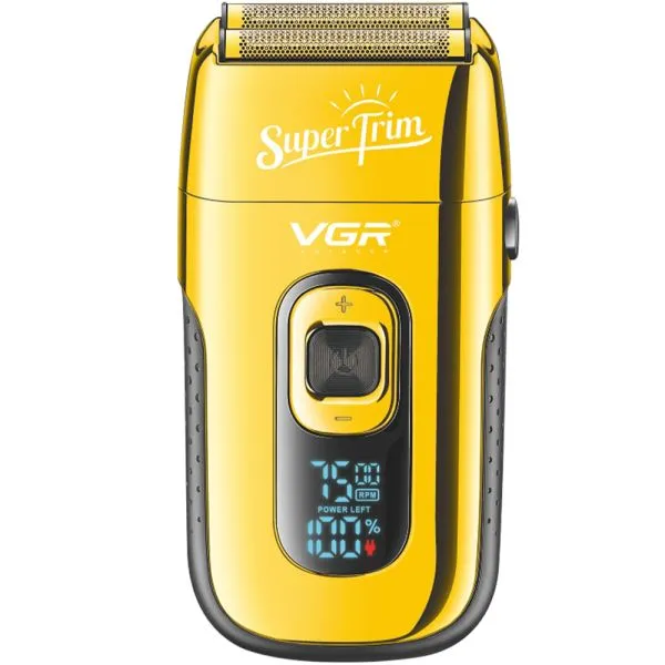 Barbeador Vgr V-332 Recarregável Amarelo