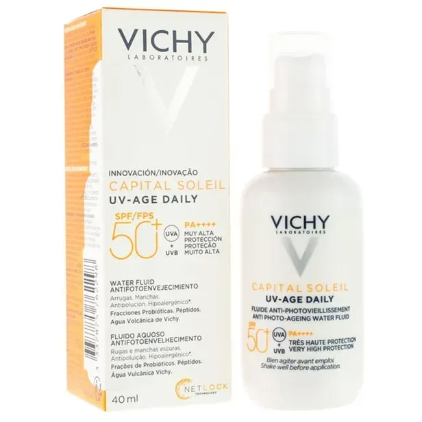 Protetor Solar Vichy Capital Soleil UV-Age Daily Spf50+ Sem Cor