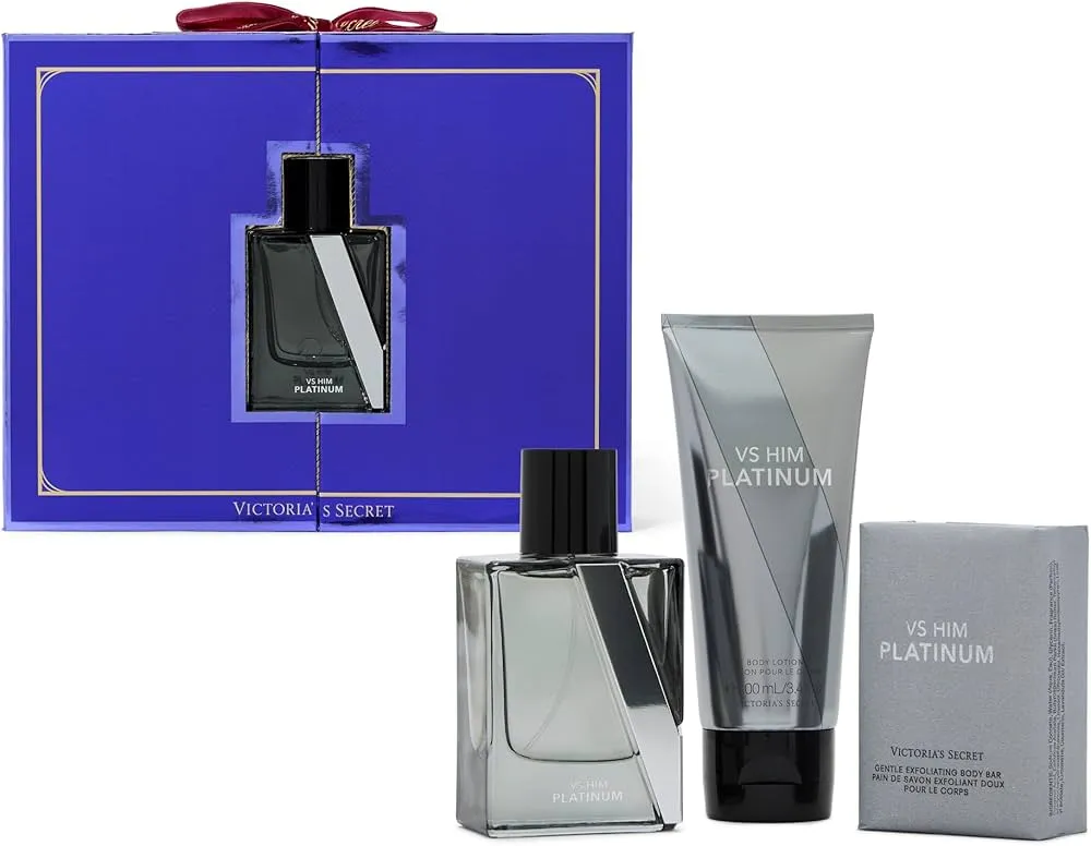 Perfume Victoria's Secret Him Platinum Eau de Parfum 100ml + 50ml + 142GR