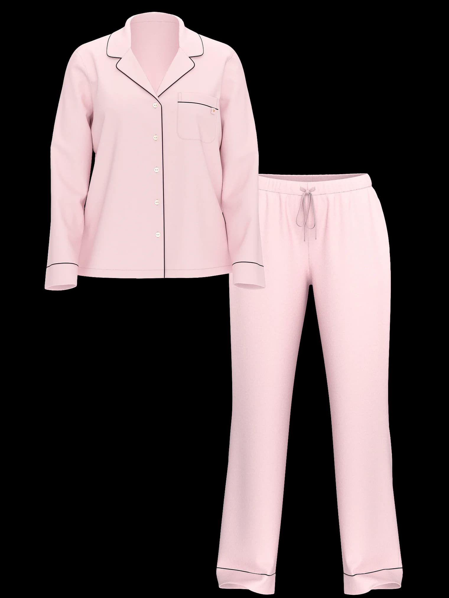 Pijama Victoria's Secret com Calça Rosa com Listras Tam. L