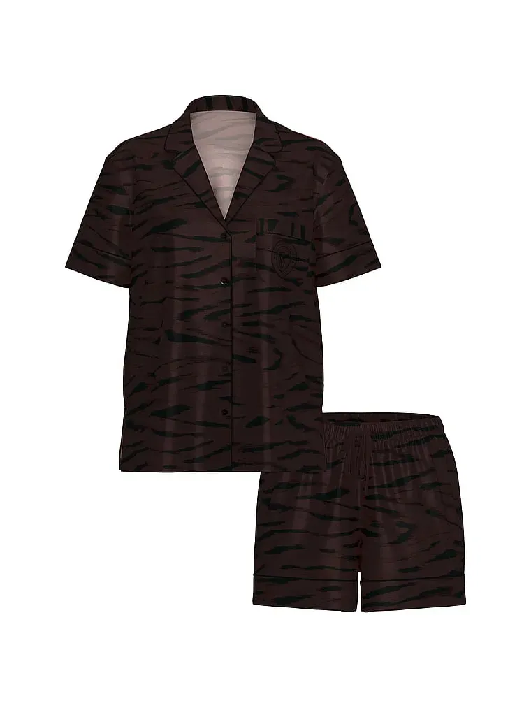 Pijama Victoria's Secret com Short Vinho Tam. M