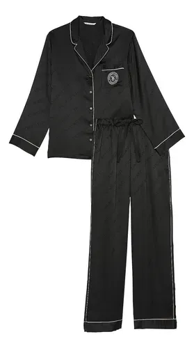 Victoria's Secret Pijama Calça Preto/Rosa Tamanho L