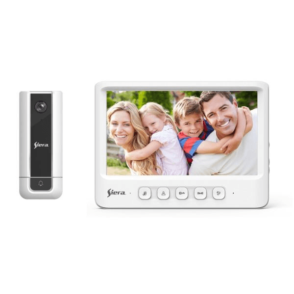 Vídeo Porteiro Siera Vsp 977-V2 7" Wifi Branco