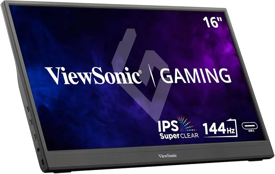 Monitor Portátil Gamer Viewsonic Vx1654 15.6" 144Hz Preto
