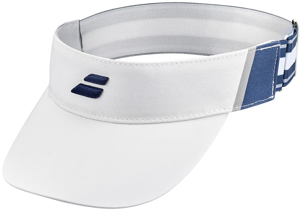 Viseira Elástica Babolat 5Wb1232 1005 Elastic Visor Branca/Azul Estate