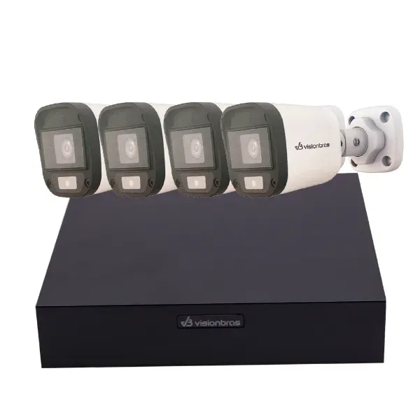 Kit Câmeras Visionbras Vb-Kit800-Fc 4 Câmeras