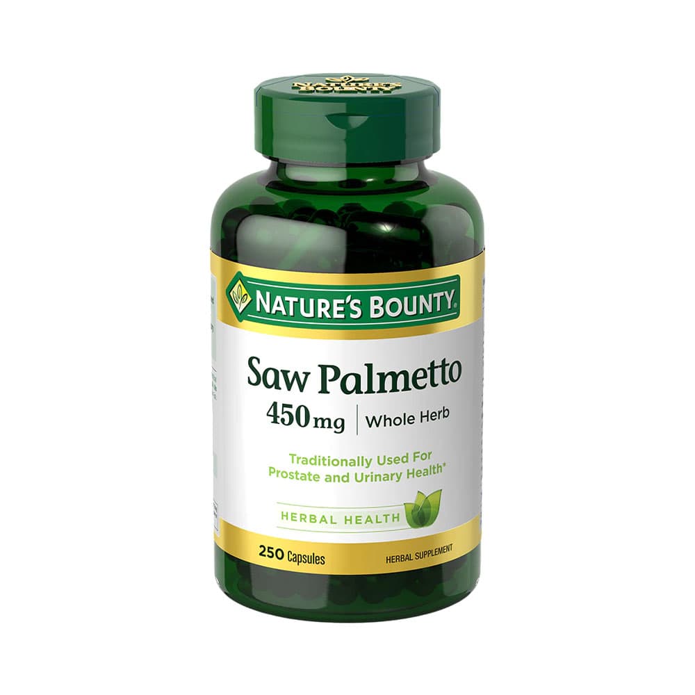 Vitamina Saw Palmetto Nature's Bounty 450MG 250 Cápsulas